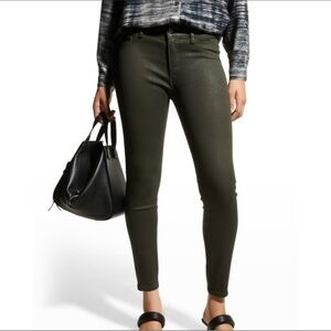 DL1961 Florence Skinny Midrise Instasculpt Ankle Jeans in Winter Moss Size 24